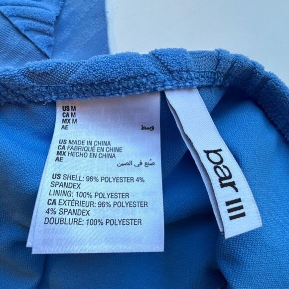 NWT Bar III Women's Hanky-Hem Tankini Top and matching bottoms,  Size M - Picture 6 of 10